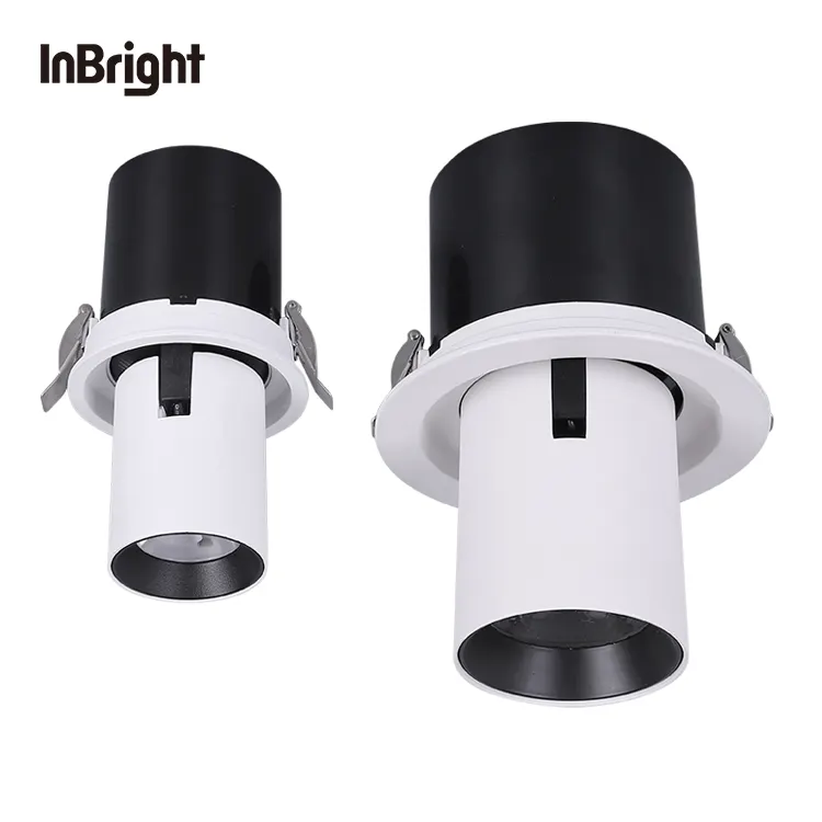 Anti-Glare Adjustable Dimmable Recessed COB LED Downlight 7-25W