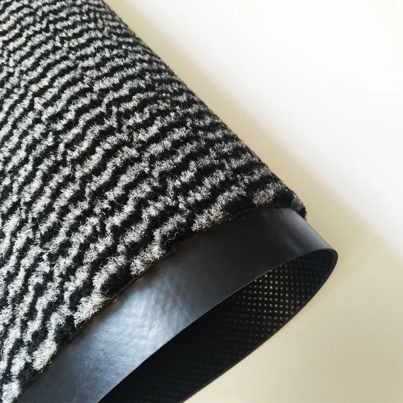 Cut-Pile Rubber Entrance Door Mat With PVC Backing