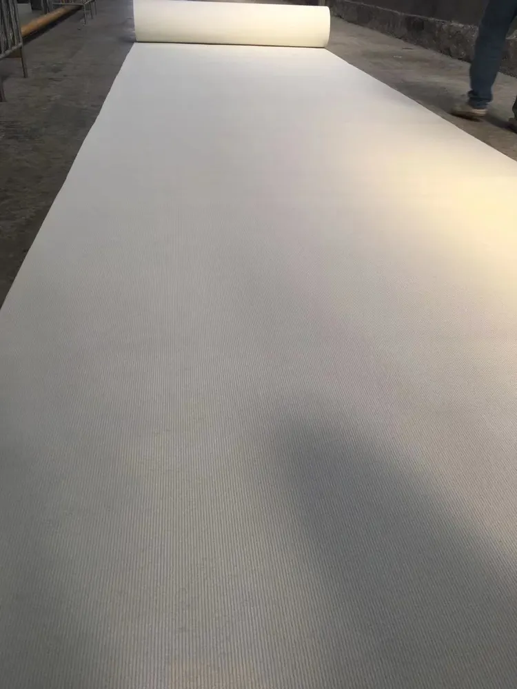 Nonwoven Ribbed Polyester Exhibition And Event Carpet 2-6mm Thick