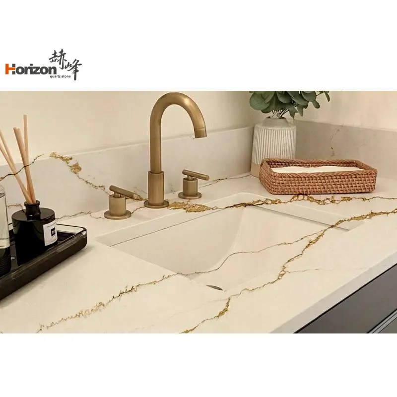 Calacatta White Engineered Quartz Slab 3200x1600mm