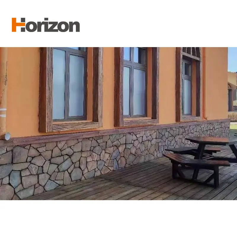 3D-Textured PU Stone-Look Wall Panel For Interior And Exterior Wall Cladding