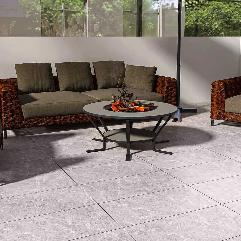 Non-Slip Stone-Look Matte Porcelain Outdoor Tile 60x120cm