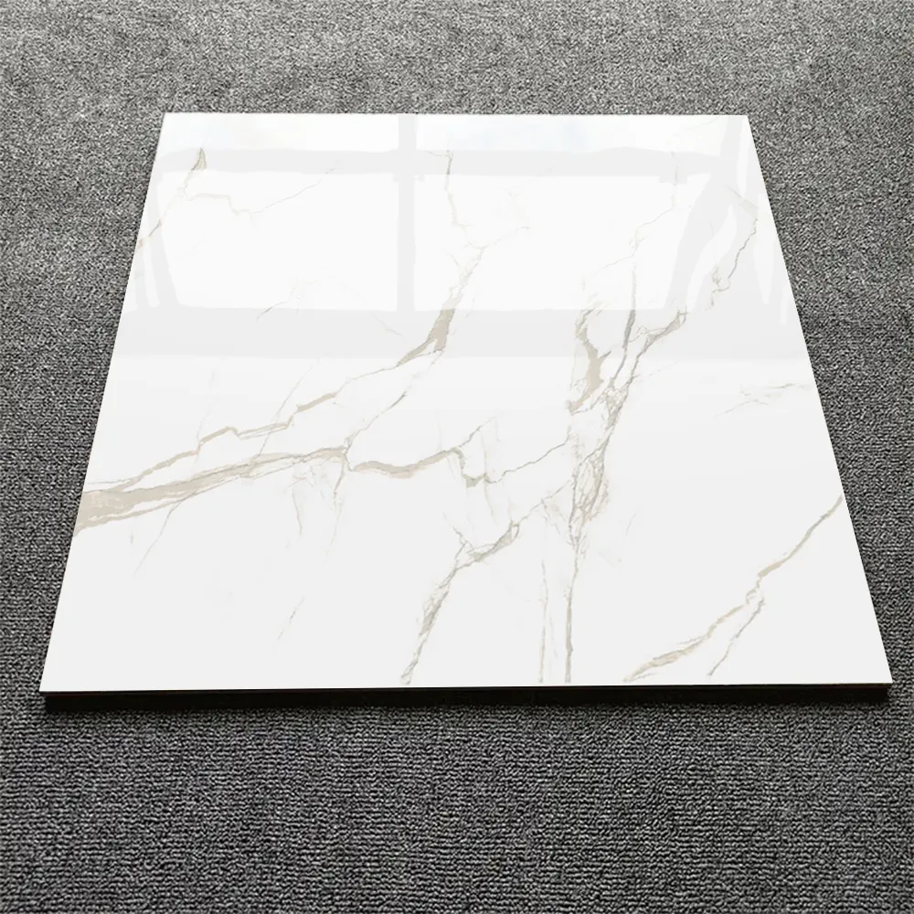 Non-Slip Stone-Look Polished Porcelain Floor Tile 600x600mm product sample