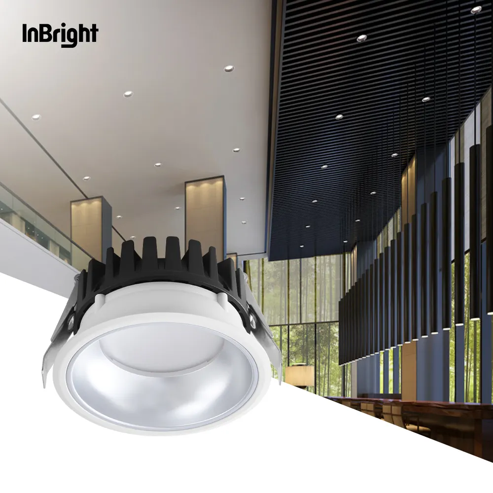 Dimmable Recessed Aluminum LED Downlight 12-40W