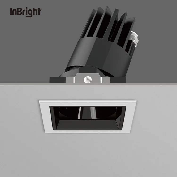 Adjustable Dimmable Recessed Square COB LED Downlight 8-25W IP65