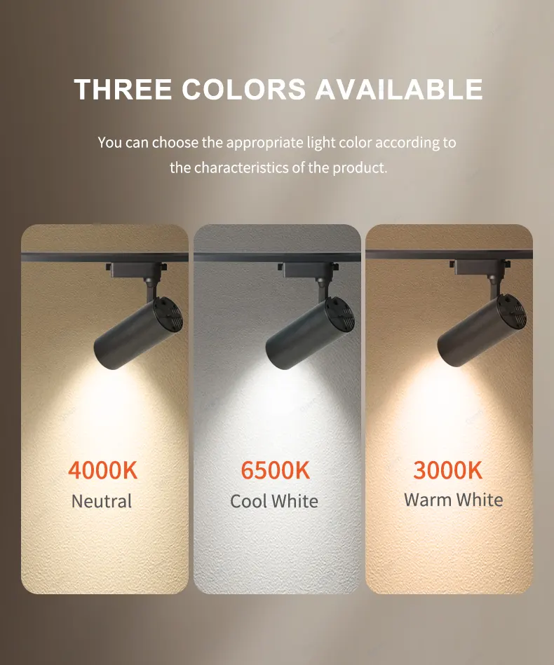 Aluminum LED Track Spotlight 20-40W