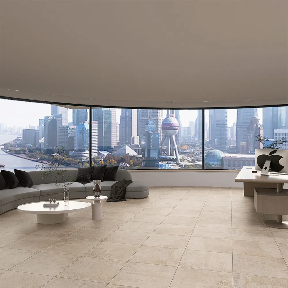 Wood-Look Polished Porcelain Exterior Wall Tile 60x60cm