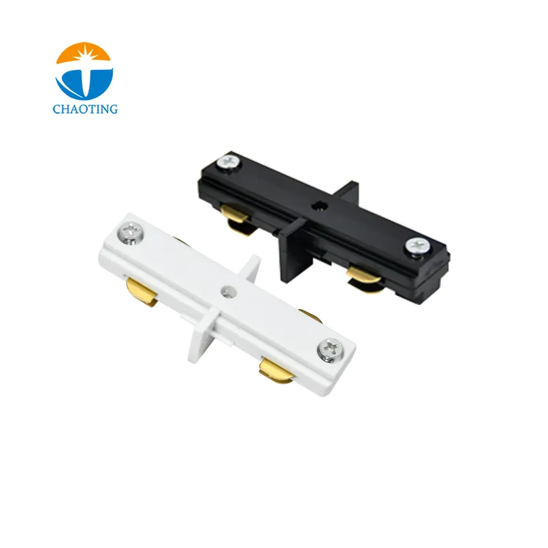 Aluminum 3-Wire Lighting Track Rail and Connector