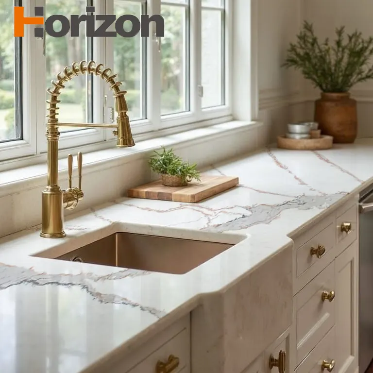 Calacatta Engineered Quartz Slab 3200x1600mm