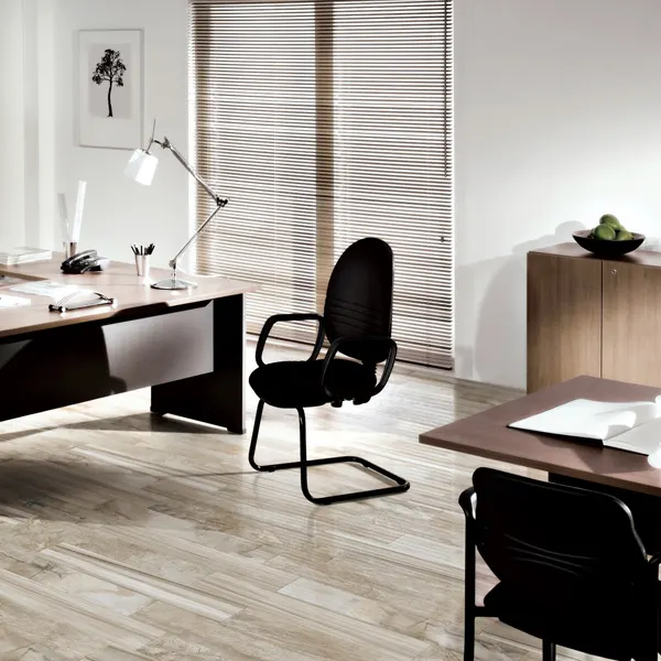 Wood-Look Glazed Porcelain Floor Tile 600x600mm
