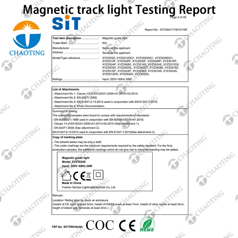Rotatable Dimmable Aluminum Magnetic LED Track Lighting System 7-27W
