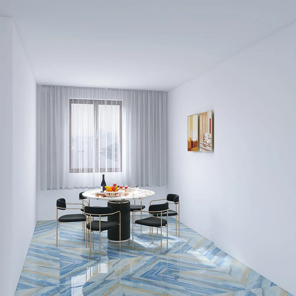 Marble-Look Polished Porcelain Wall And Floor Tile 600x600mm