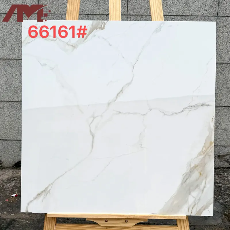 Wood-Look Polished Porcelain Floor Tile 600x600mm