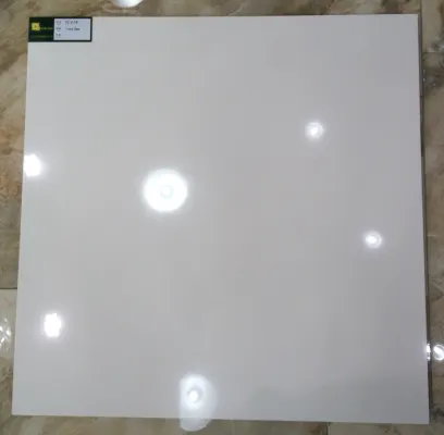 White Polished Porcelain Floor Tile 600x600mm