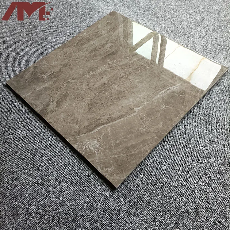 Marble-Look Polished Porcelain Floor Tile 600x600mm