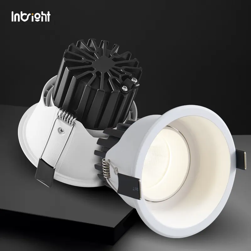Anti-Glare Dimmable Recessed COB LED Downlight 8-25W IP65 product sample
