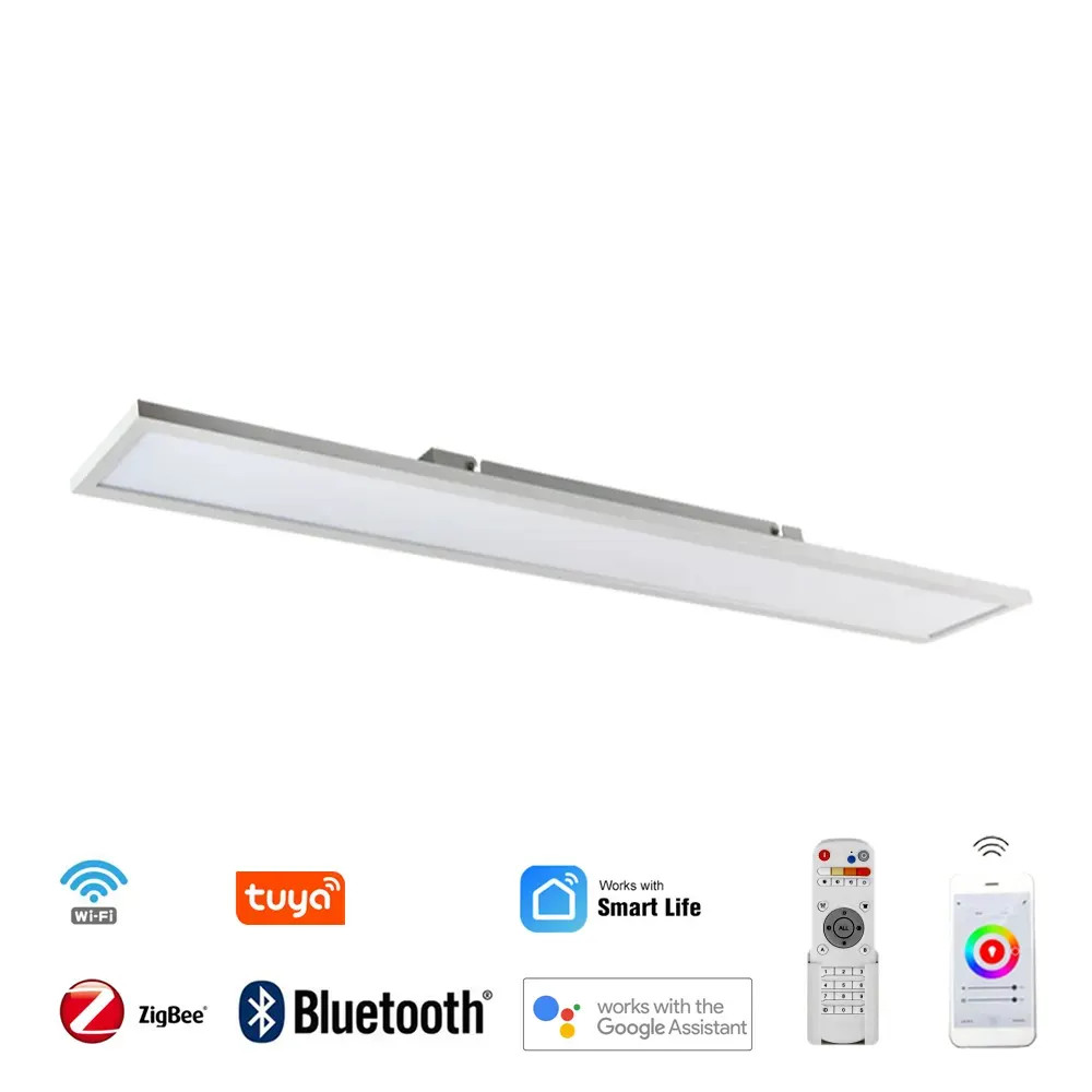 Smart Square Aluminum LED Panel Light 120x30/150x15/120x15 White 40-60W