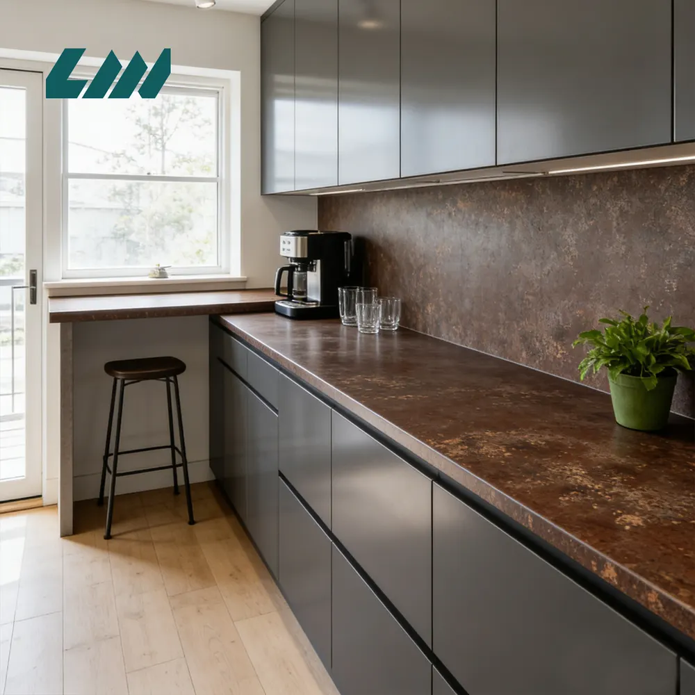 Jade-Look Glossy Engineered Quartz Slab 3200x1600mm