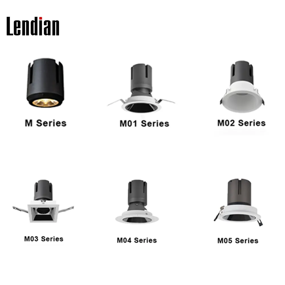 Adjustable Recessed Square LED Downlight 9-15W IP44