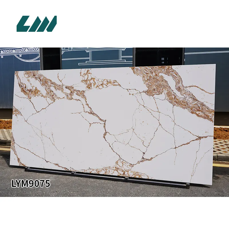 White Engineered Quartz Slab 3200x1600mm