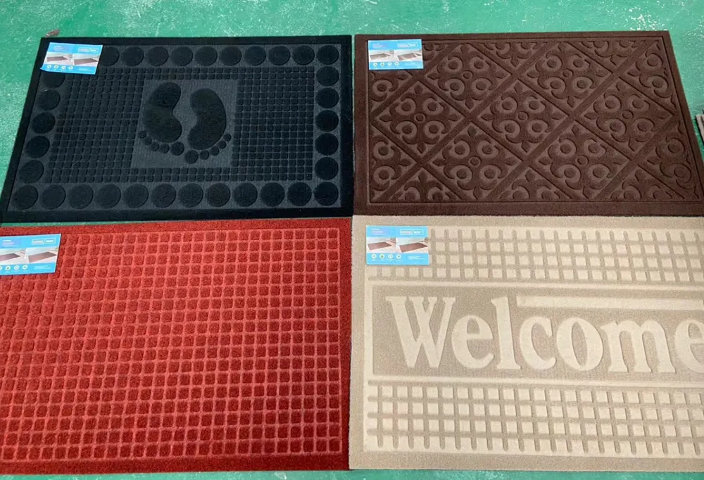Non-Slip Polyester Entrance Door Mat 4-8mm Thick