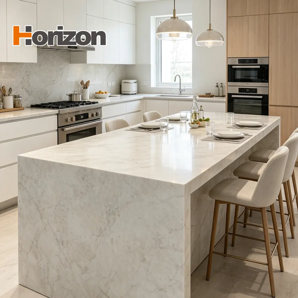 Polished Engineered Quartz Slab