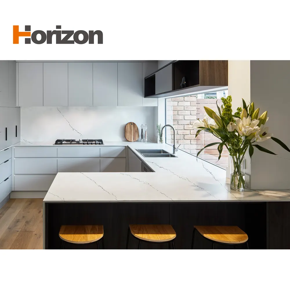 White Engineered Quartz Slab 3200x1600mm