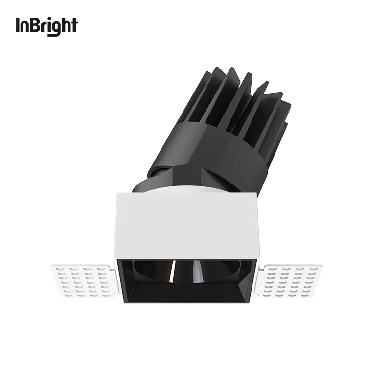 Adjustable Trimless Dimmable Recessed LED Downlight 8-25W IP65