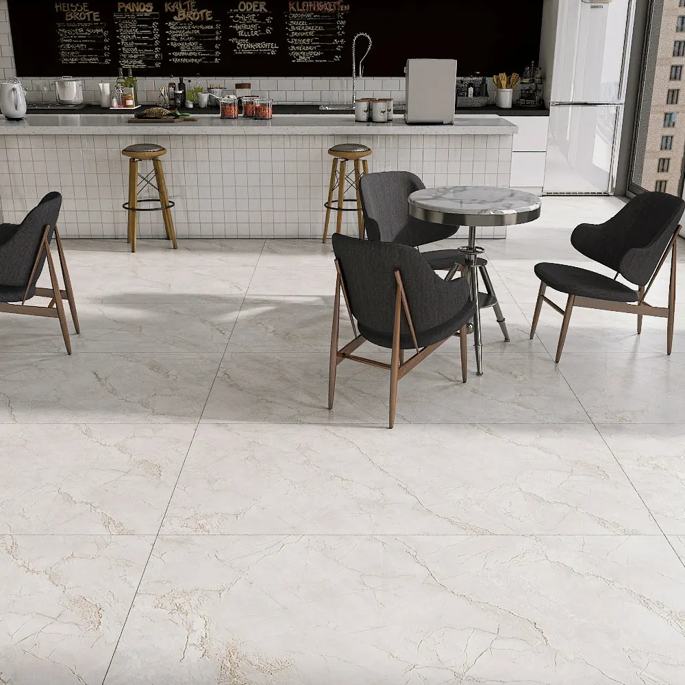 Non-Slip Stone-Look Polished Porcelain Wall And Floor Tile 750x1500mm