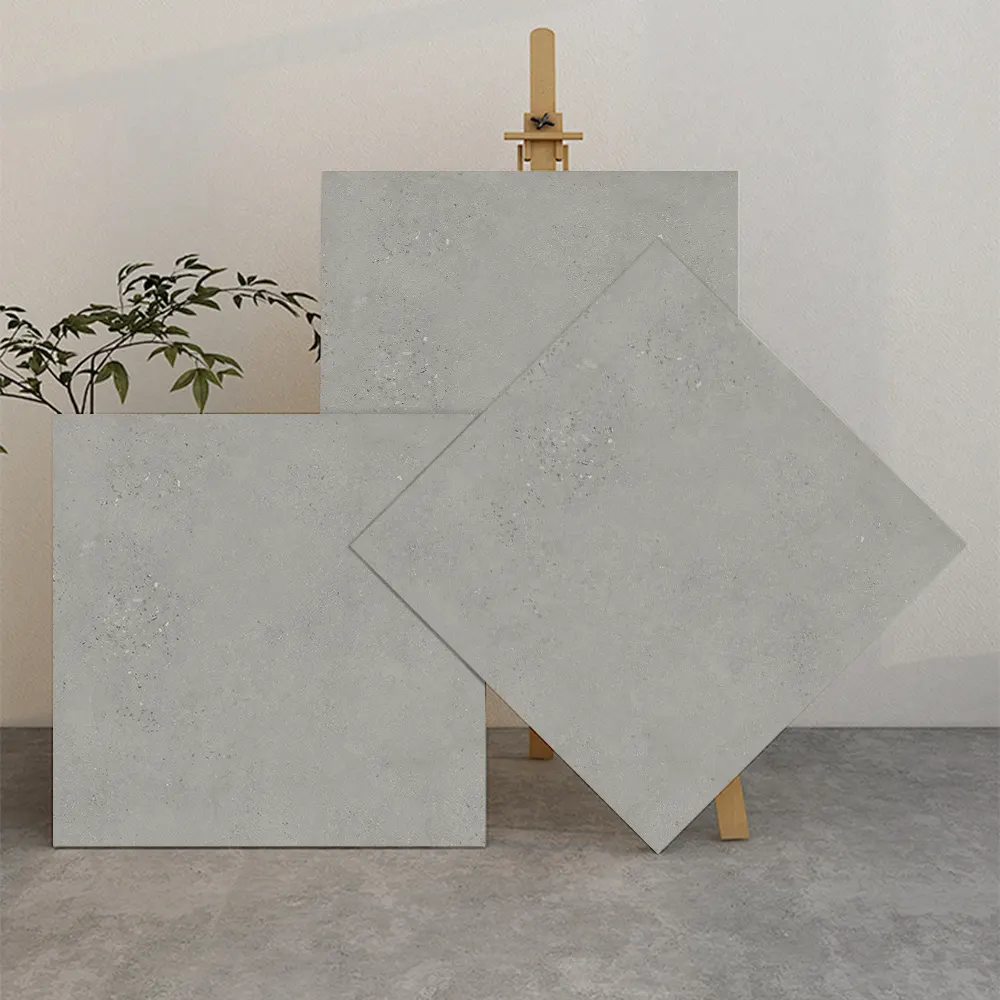 Non-Slip Stone-Look Porcelain Swimming Pool Tile 600x600mm