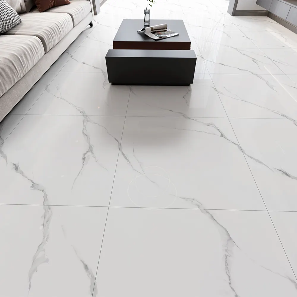 Carrara White Porcelain Wall And Floor Tile 80x80cm