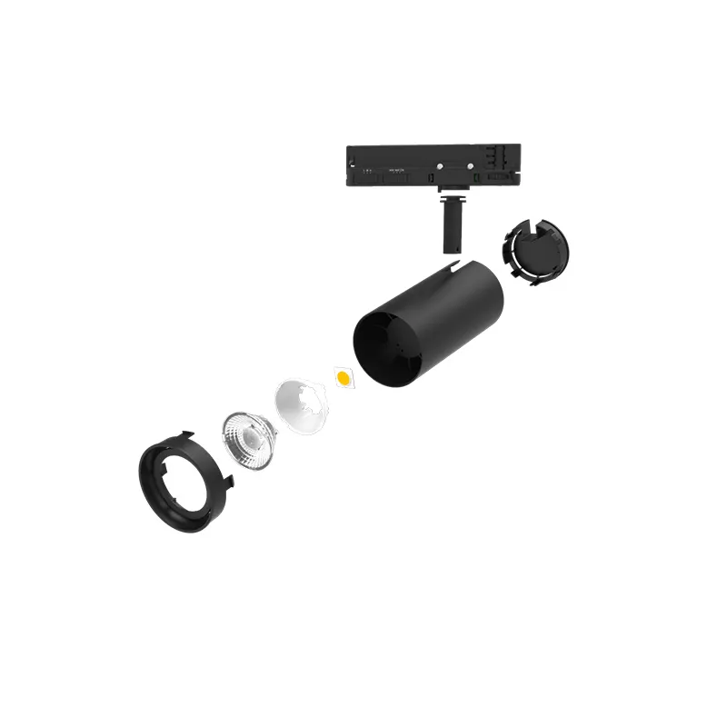 Adjustable Aluminum COB LED Track Spotlight 20-40W