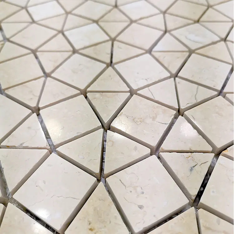 White Ceramic Mosaic Tile 300x300mm