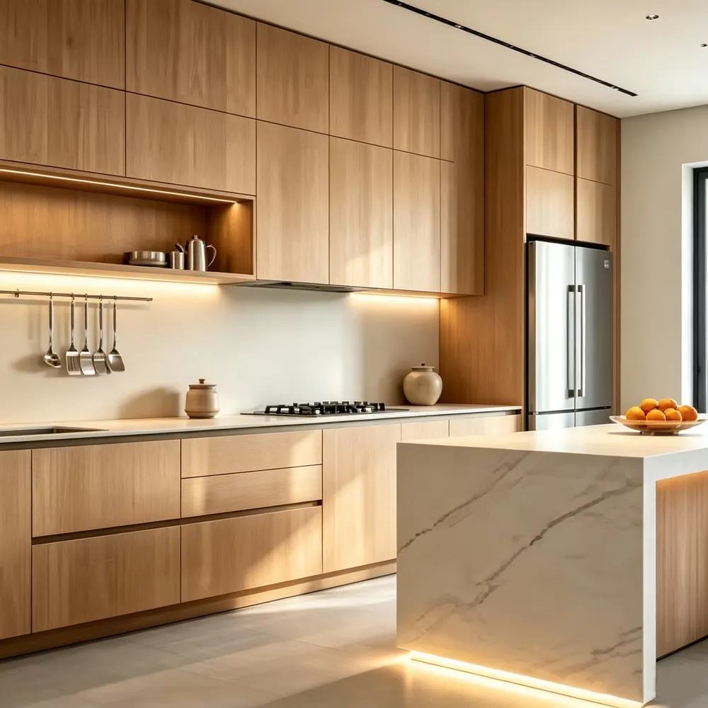 MDF Modular Kitchen Cabinet Set Custom Size