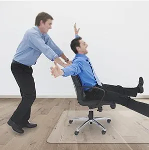 Transparent PVC Office Chair Mat For Hard Floors 90x120cm