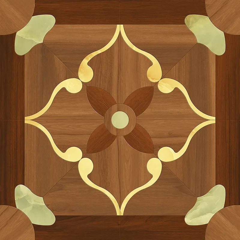 Polished Ceramic Floor Tile 400x400mm 5mm Thick