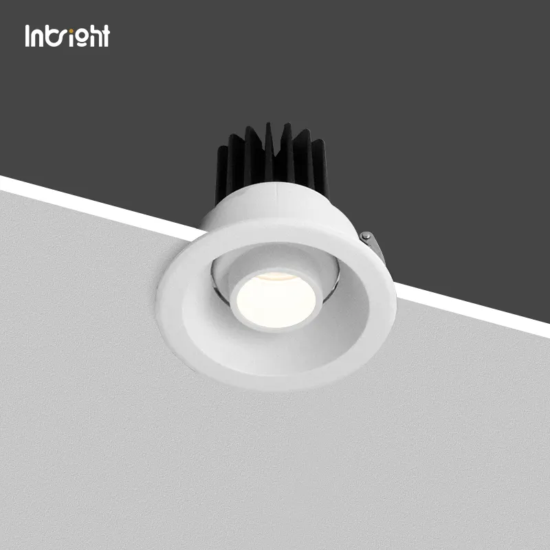 Anti-Glare Dimmable Recessed COB LED Downlight 8W IP65 product sample