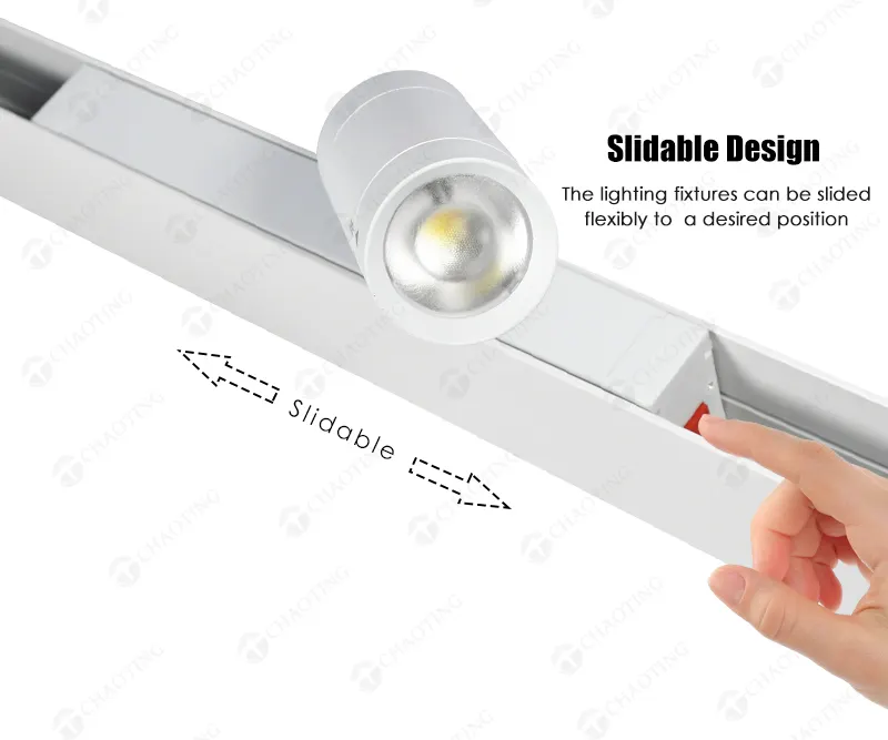 Smart Dimmable Surface-Mounted Magnetic LED Track Spotlight 10-30W 3000-6000K