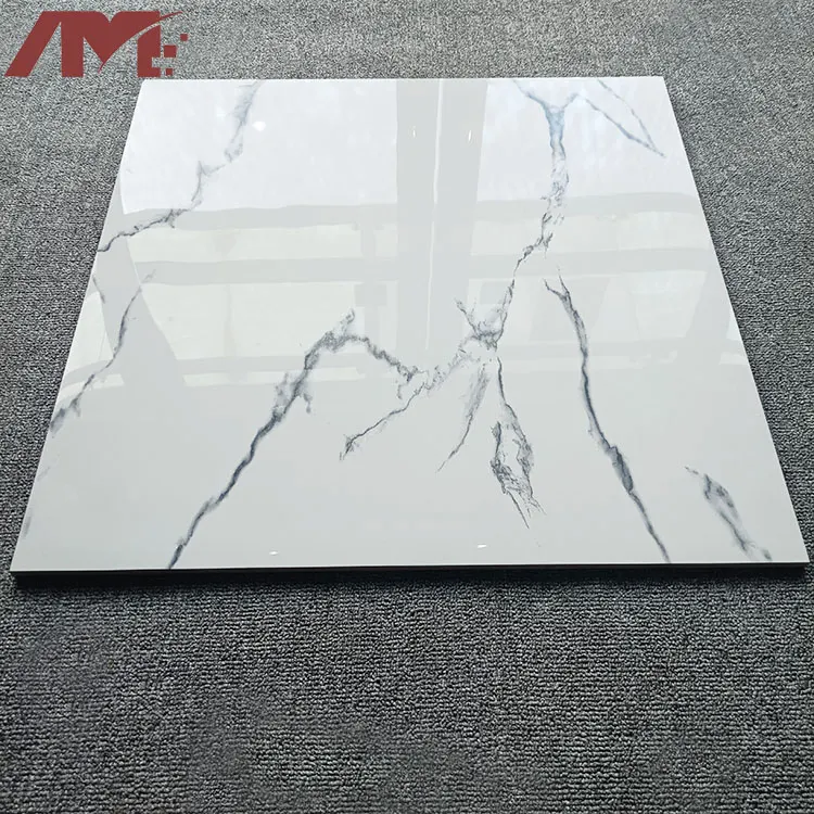 Stone-Look Polished Porcelain Floor Tile 600x600mm