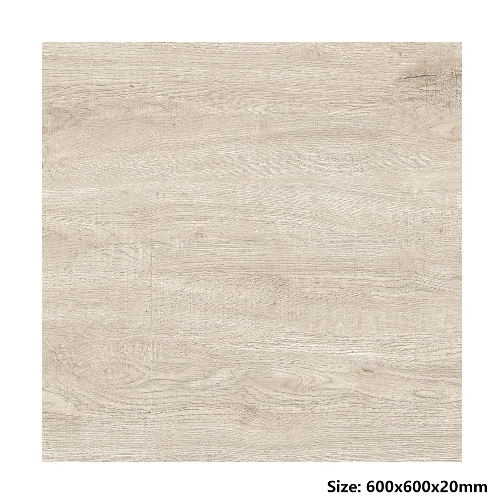 Non-Slip Wood-Look Porcelain Outdoor Tile 600x600mm