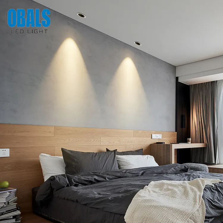 Adjustable Recessed/Surface-Mounted Round COB LED Downlight 9-30W