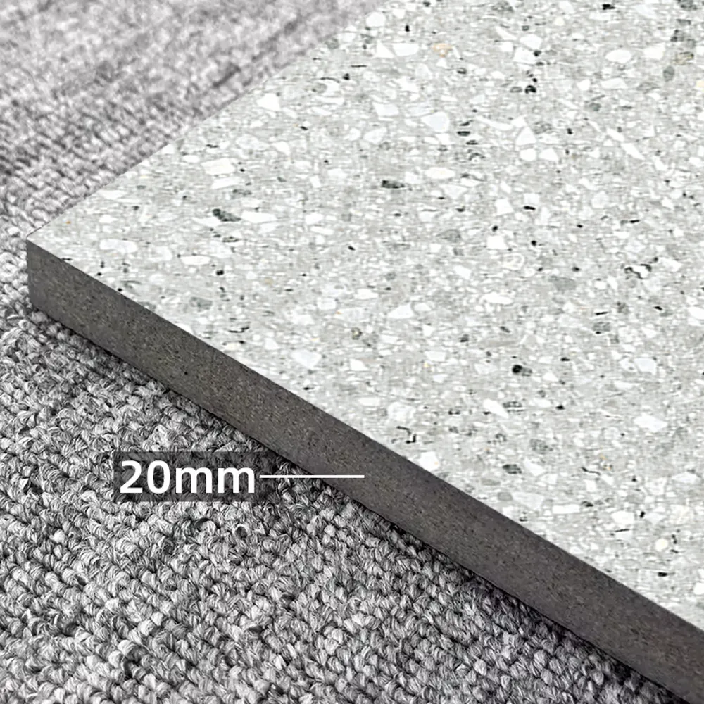 Non-Slip Stone-Look Porcelain Outdoor Tile 600x600x20mm