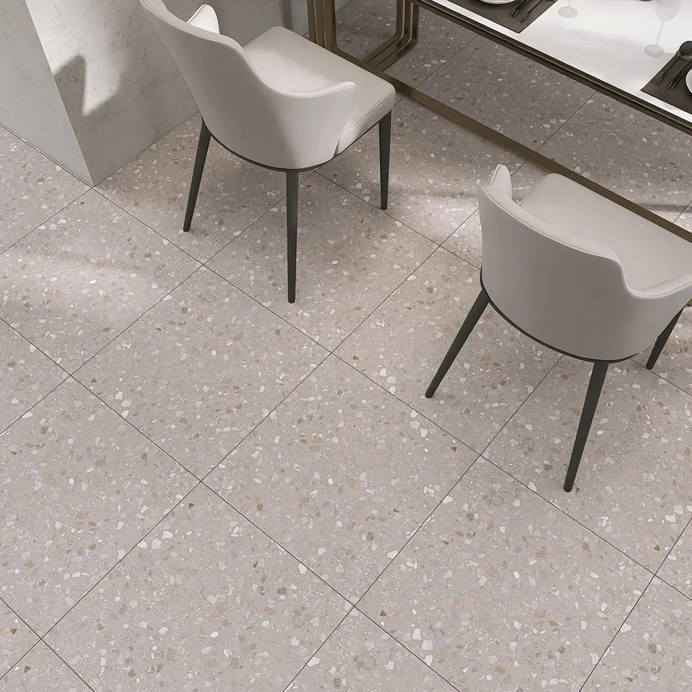 Terrazzo-Look Porcelain Wall And Floor Tile 600x600mm