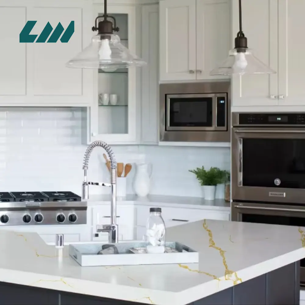 White Engineered Quartz Slab 3200x1600mm