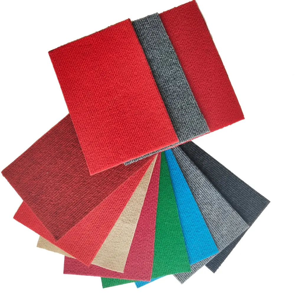 Nonwoven Needle-Punched Ribbed Polyester Exhibition And Event Carpet