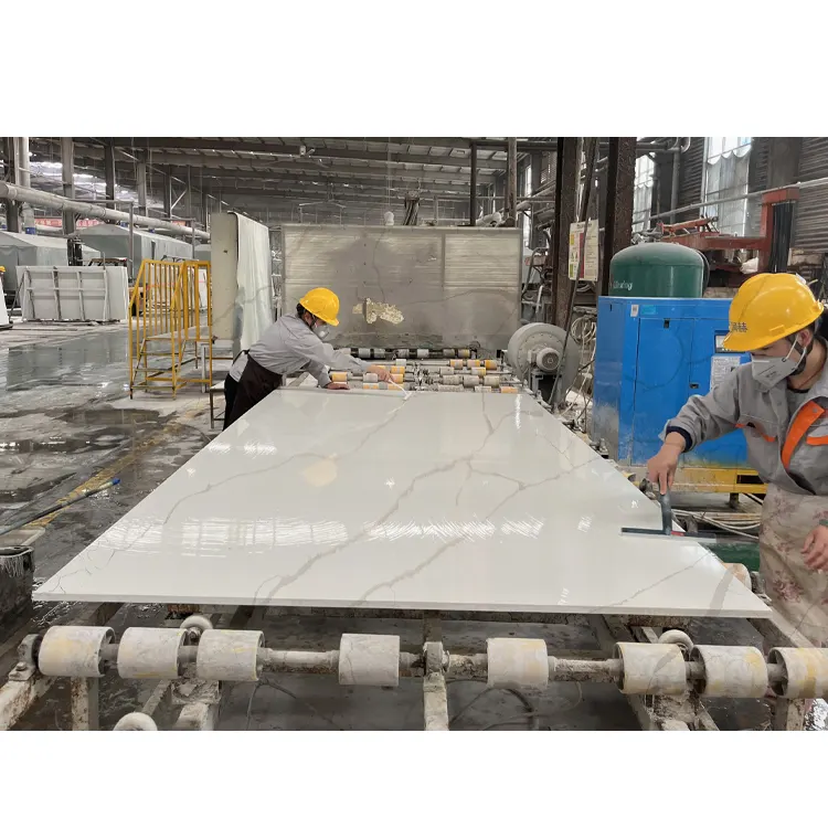 White Engineered Quartz Slab 3200x1600mm product sample