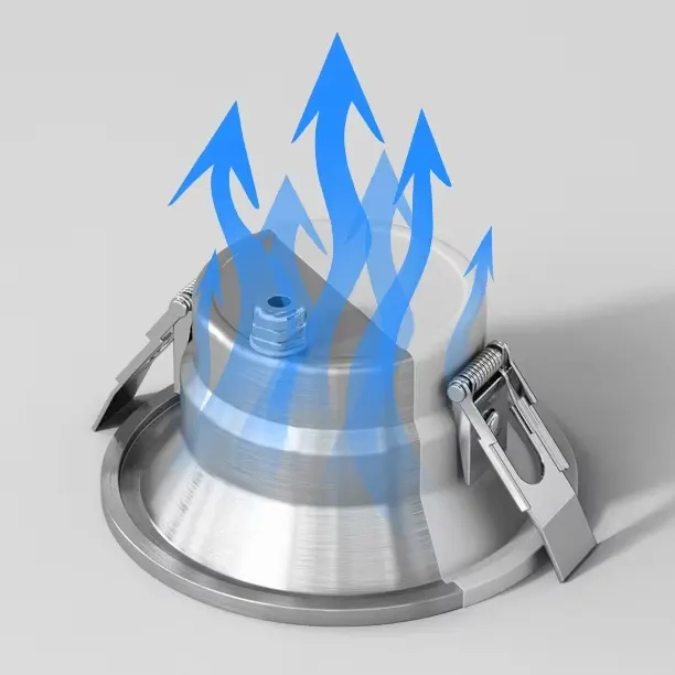 Anti-Glare Recessed Aluminum LED Downlight 5-12W