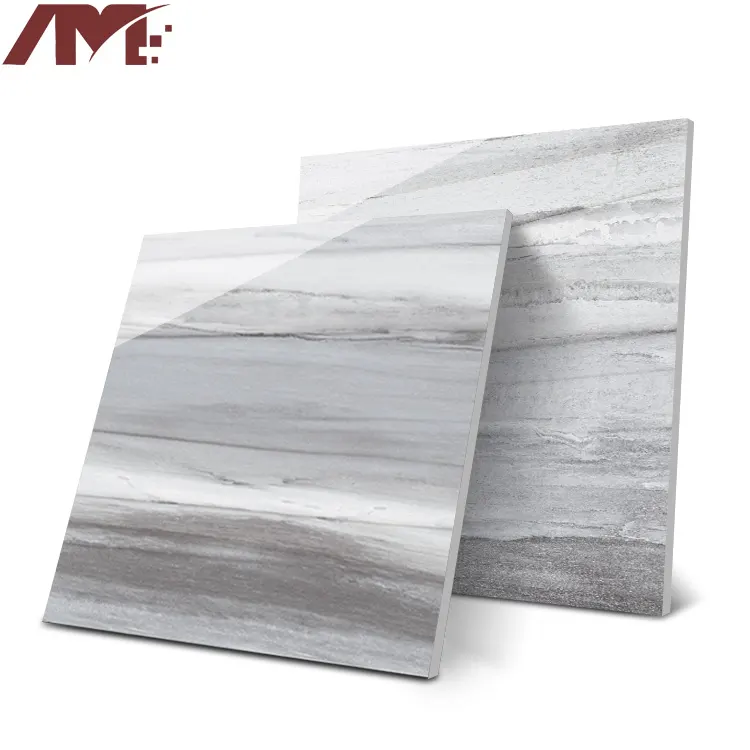 Carrara White Polished Porcelain Floor Tile 600x600mm