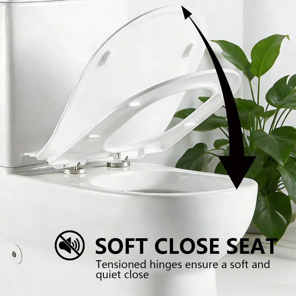 Dual-Flush Two-Piece Ceramic Toilet