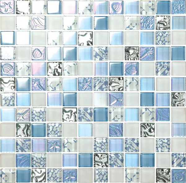 Blue Glass Mosaic Tile 300x300 product sample